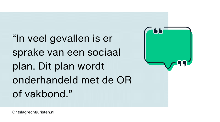 Lawyer indicating that reorganisations can also often involve a social plan